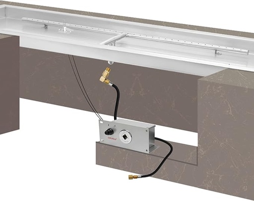 [AC000501] Kit de sistema de encendido de gas natural todo en uno (incluye encendedor electrónico, válvula de llave, manguera de PVC, accesorios)